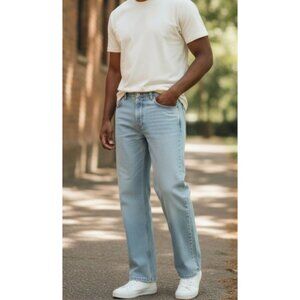 NFL New England PATRIOTS Tailgate Relaxed Fit Denim Jeans Mens 42 x 30